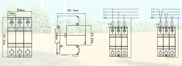 产品介绍 GFX1-Class B+C Active Energy Coordination (AEC) SPD 风力发电的防雷防电涌保护 1、产品采用Class B+C级间能量配合技术。 2、独特的Class B+C六模数方式,10/350波形部分主要防雷,8/20波形部分主要防过电压,确保系统和设备免遭雷击和电涌破坏。 3、35mm标准导轨安装和模块化设计使它便于安装和维护。 4、基于物联网的寿命预警控制系统。 5、24V至1000V的工作电压范围,可以根据系统需要自由选择。 产品性能参数 产品外形